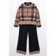 Abel & Lula Winter Girl Black Set Squares