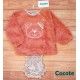 Cocote Winter Baby Girl Salmon Set Bear
