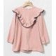 Coco Acqua Invierno Vestido niña Felpa Rosa Volantes