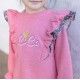 Coco Acqua Winter Girl Pink Dress Ruffles