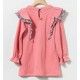 Coco Acqua Winter Girl Pink Dress Ruffles