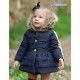 Nekenia Winter Baby Girl Navy Padded Coat