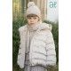 Abel & Lula Winter Girl Hair Beige Satin Coat