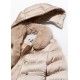 Abel & Lula Winter Girl Hair Beige Satin Coat