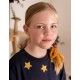 Mon Petit Bonbon Winter Girl Navy Dress Stars