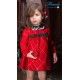 Miranda Invierno Vestido bebé niña Cuadros Rojo y Verde