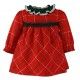 Miranda Invierno Vestido bebé niña Cuadros Rojo y Verde