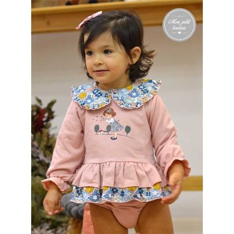 Mon Petit Bonbon Invierno Jesusito bebé niña Rosa Liberty