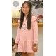 Mon Petit Bonbon Winter Baby Pink Dress Flowers