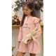 Mon Petit Bonbon Winter Baby Pink Dress Flowers