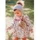 Cocote Invierno Vestido bebé niña Pájaros