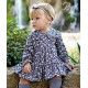 Blanca Valiente Invierno Jesusito bebé niña Gris Flores