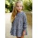 Blanca Valiente Invierno Vestido niña Gris Flores