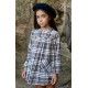 Blanca Valiente Winter Girl Gray Dress Squares