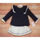 Blanca Valiente Invierno Conjunto bebé niña Azul Estrellas