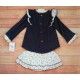 Blanca Valiente Invierno Conjunto bebé niña Azul Estrellas
