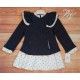 Blanca Valiente Invierno Vestido niña Azul Estrellas