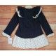 Blanca Valiente Invierno Vestido niña Azul Estrellas