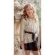 Miranda Invierno Vestido niña Beige y Negro Estrellas