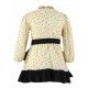 Miranda Invierno Vestido niña Beige y Negro Estrellas