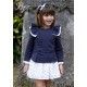 Blanca Valiente Invierno Vestido niña Azul Estrellas