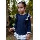 Blanca Valiente Winter Baby Girl Blue Set Stars
