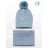 Abel & Lula Winter Girl Blue Hat and Scarf