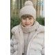 Abel & Lula Invierno Gorro y Bufanda niña Beige