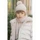 Abel & Lula Invierno Gorro y Bufanda niña Beige