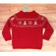 César Blanco Invierno Jersey niño Rojo Árboles