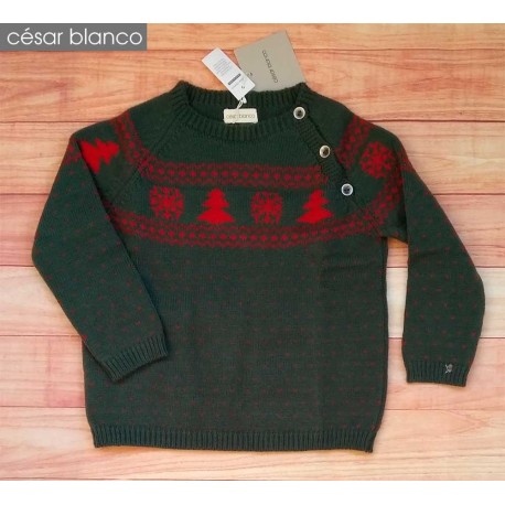 César Blanco Invierno Jersey niño Ciprés Árboles