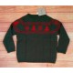 Cesar Blanco Winter Boy Sweater Green with Trees