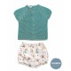 Juliana Verano Conjunto bebé niño Verde Lebeche