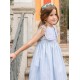 Coco Ceremony Summer Girl Dress Blue and White Stripes