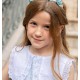 Coco Ceremonia Verano Vestido niña Rayas Azules y Blancas