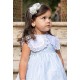 Coco Ceremony Summer Baby Girl Dress Blue and White Stripes