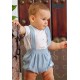 Cocote Summer Baby Boy White and Blue Set Eyelet Shirt