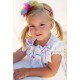 Cocote Summer Baby Girl White Dress Multicolor Spots