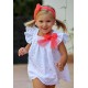 Cocote Verano Vestido bebé niña Blanco Bordado