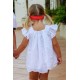 Cocote Verano Vestido bebé niña Blanco Bordado