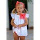 Cocote Verano Vestido bebé niña Blanco Bordado