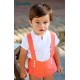 Cocote Summer Baby Boy White and Corale Set