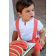 Cocote Summer Baby Boy White and Corale Set
