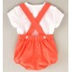 Cocote Summer Baby Boy White and Corale Set