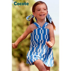 Cocote Verano Vestido niña Taneka Azulón