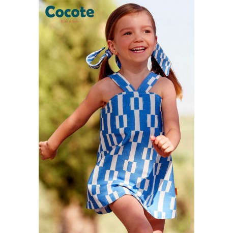 Cocote Verano Vestido niña Taneka Azulón