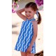 Cocote Summer Girl Ethnical Electric Blue Dress