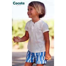 Cocote Verano Conjunto niño Taneka Azulón