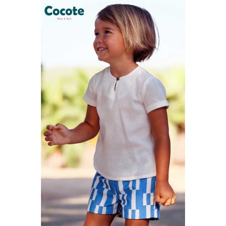 Cocote Verano Conjunto niño Taneka Azulón