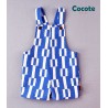 Cocote Summer Boy Ethnical Electric Blue Overalls